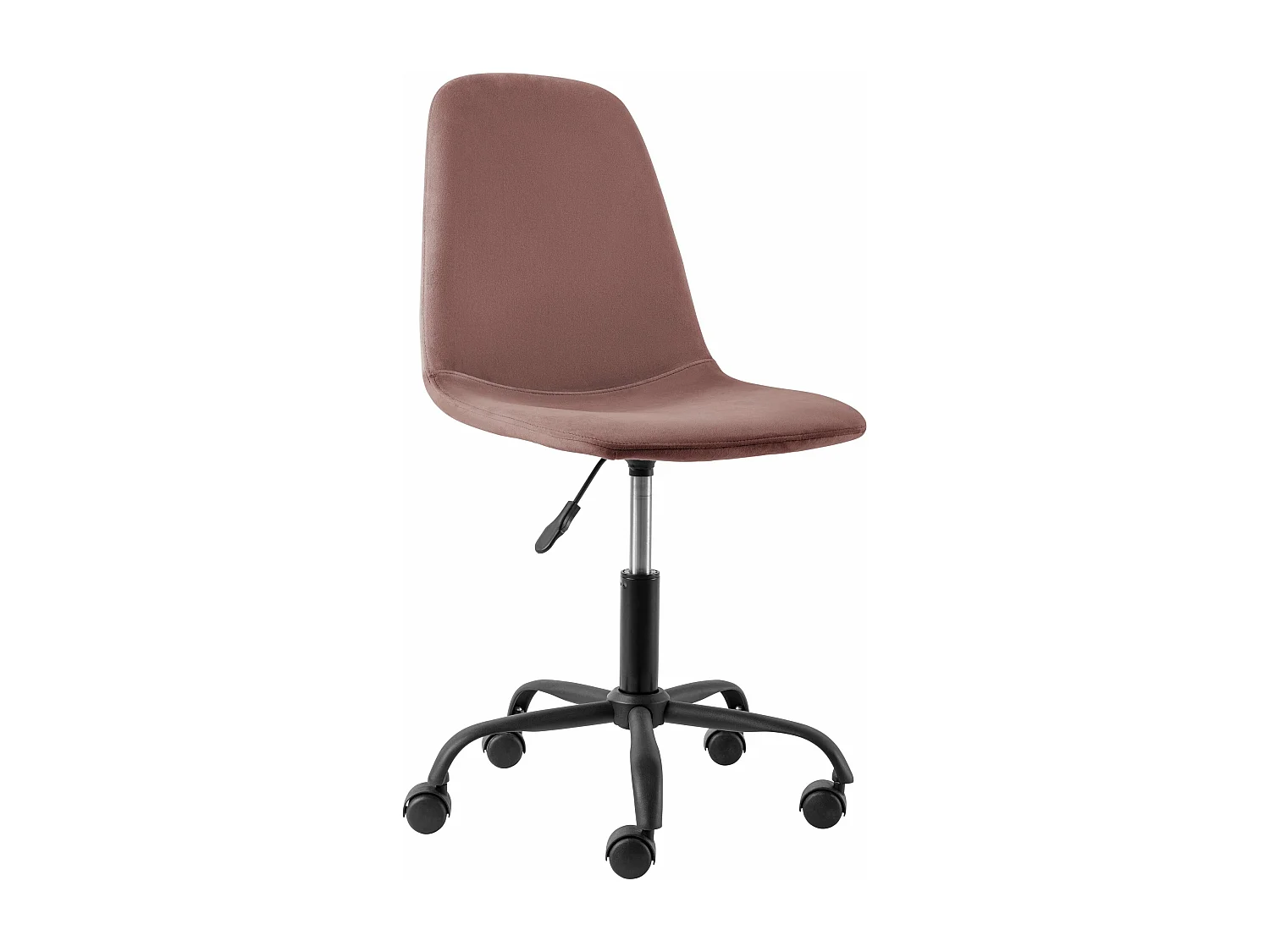 Milano | Chaise de bureau en velours rose