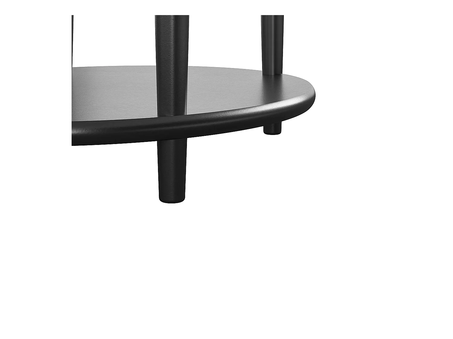 Mesa auxiliar con 1 cajón en MDF negro