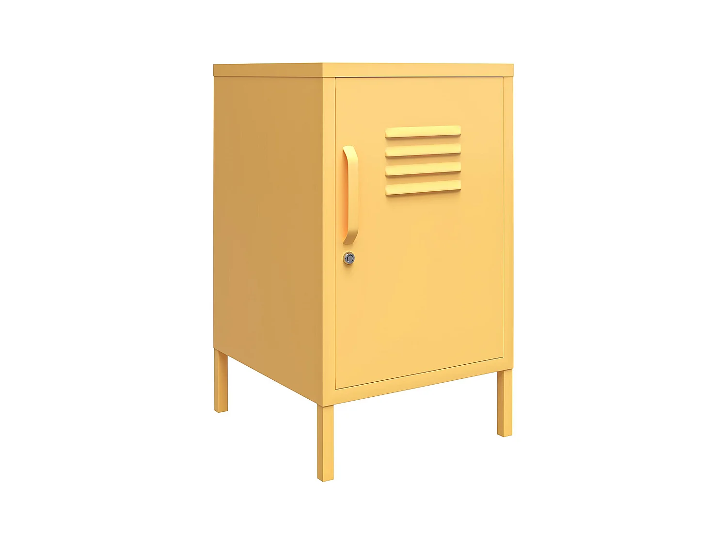 Cache | Revêtement en poudre pour table d'appoint en métal jaune