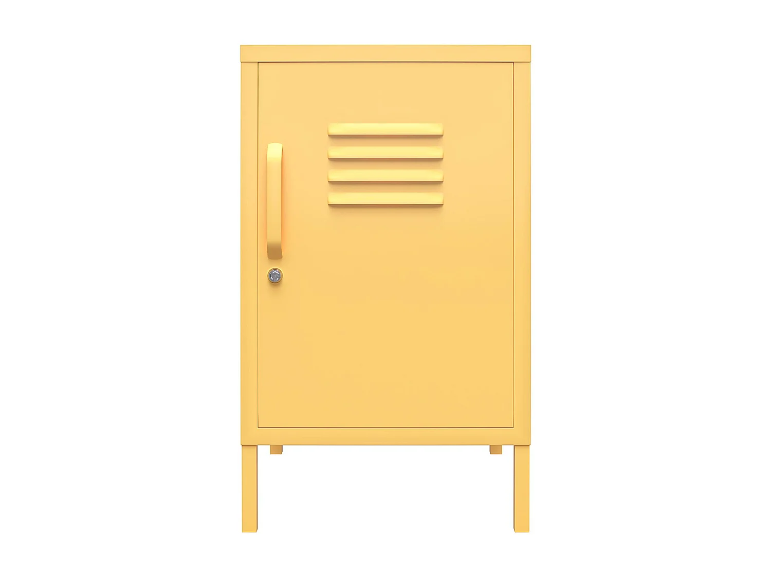 Cache | Revêtement en poudre pour table d'appoint en métal jaune