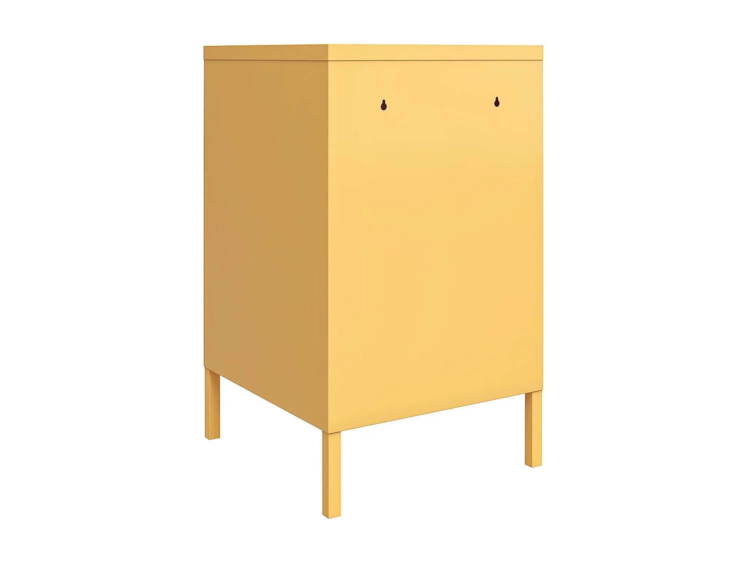 Cache | Revêtement en poudre pour table d'appoint en métal jaune