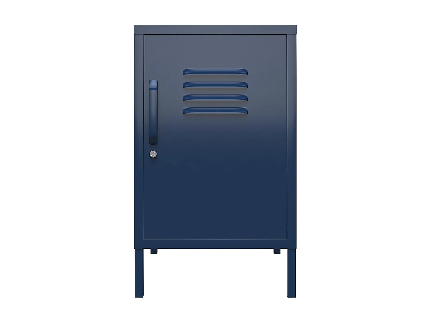 Mesa de centro com 1 prateleira em MDF cinzento