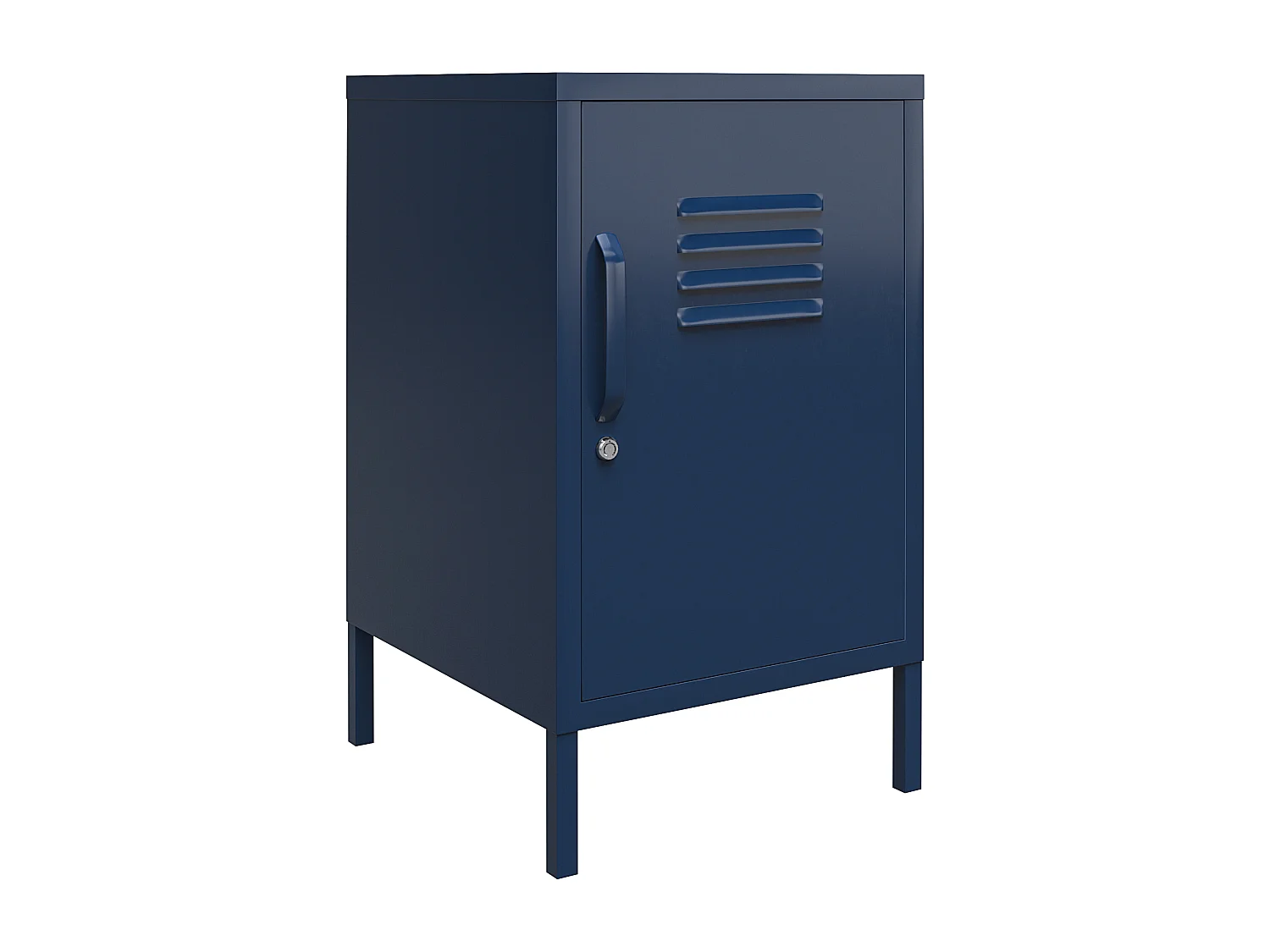 Bradford | Table d'appoint avec 1 porte en métal marine