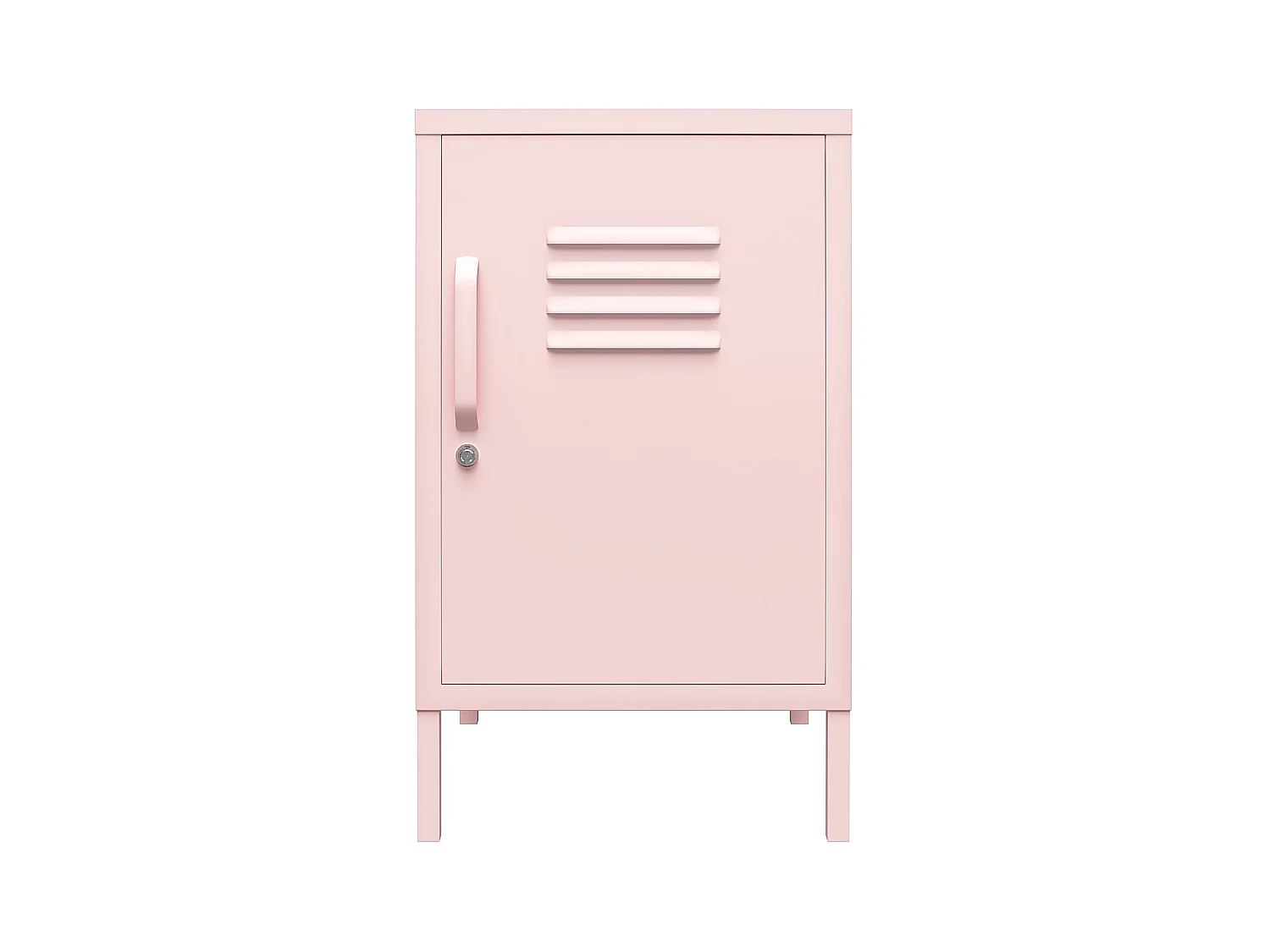 Accent tavolo verniciato a polvere in rosa metallizzato