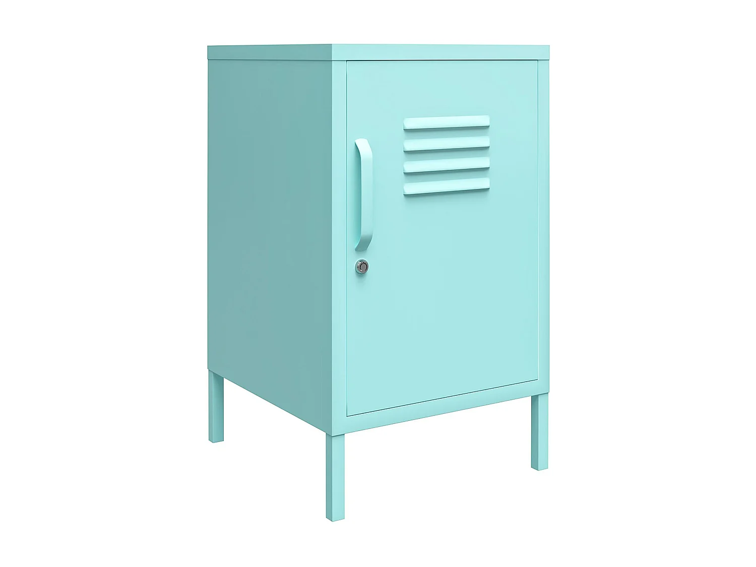 Cache | Table d'appoint revêtement en poudre en métal menthe