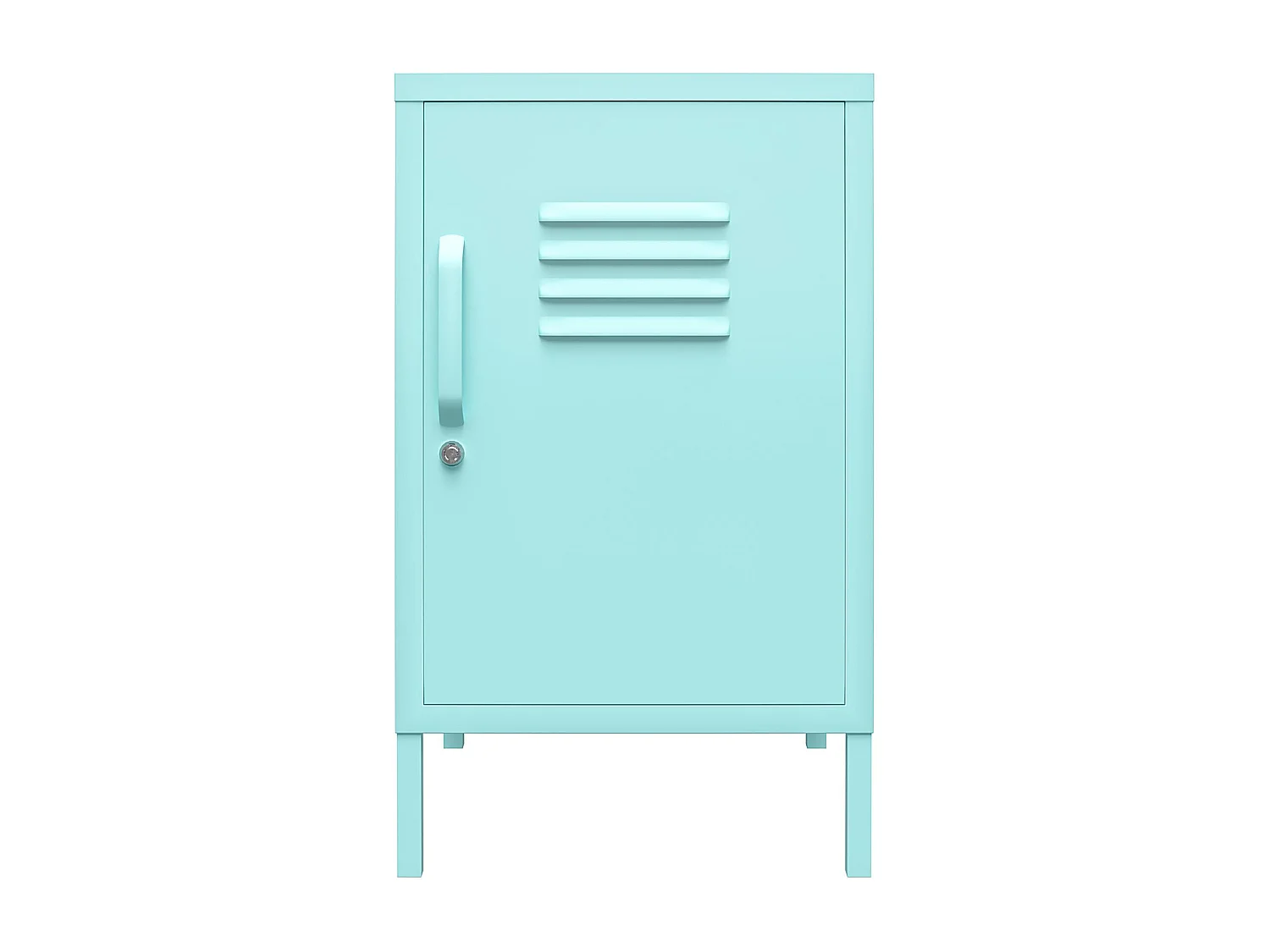 Cache | Table d'appoint revêtement en poudre en métal menthe