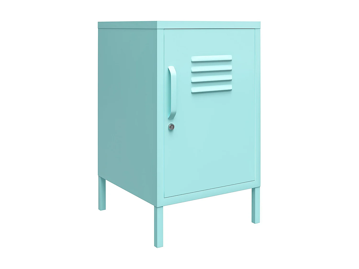 Cache | Table d'appoint revêtement en poudre en métal menthe