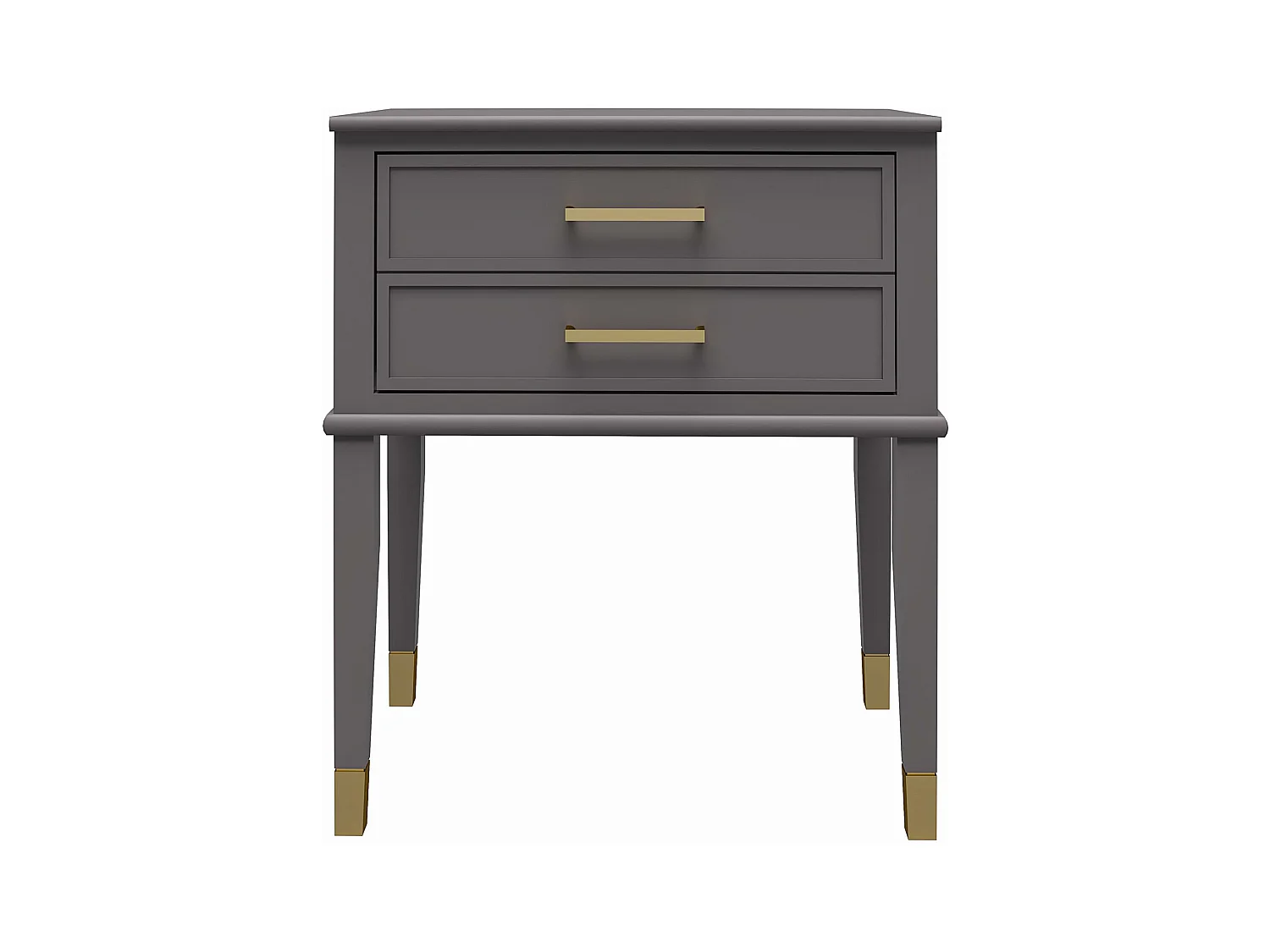 Westerleigh | Table d'appoint à 1 tiroir en MDF gris graphite