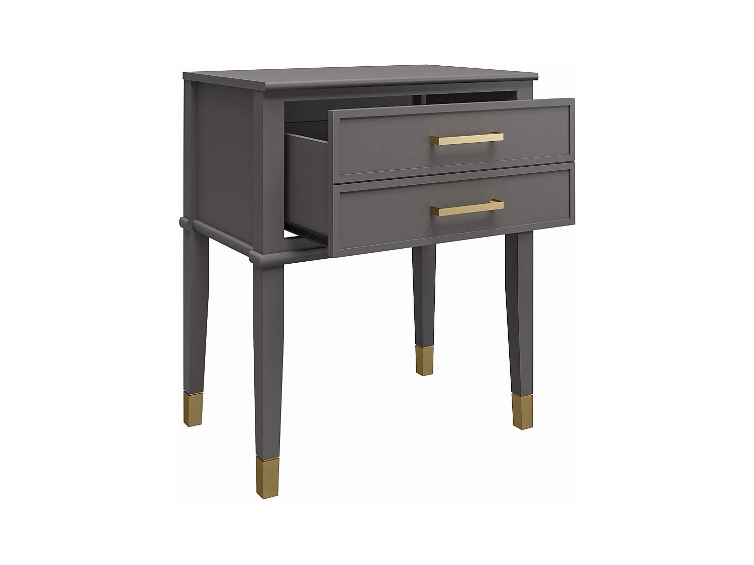 Westerleigh | Beistelltisch mit 1 Schublade aus MDF Grau