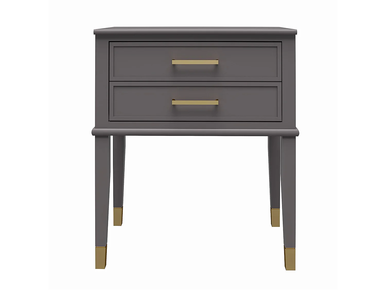 Westerleigh | Table d'appoint à 1 tiroir en MDF gris graphite