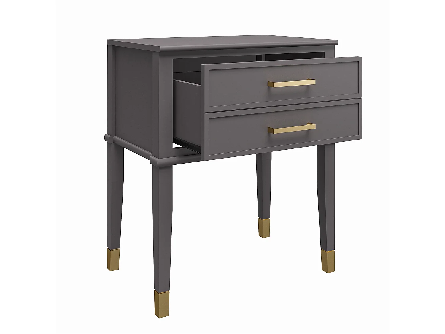 Westerleigh | Table d'appoint à 1 tiroir en MDF gris graphite