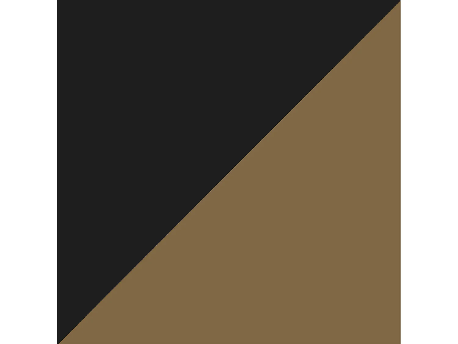 Beistelltisch mit 2 Schubladen aus MDF schwarz