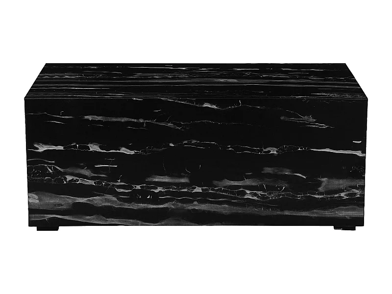 Mesa decorativa en MDF mármol gris negro