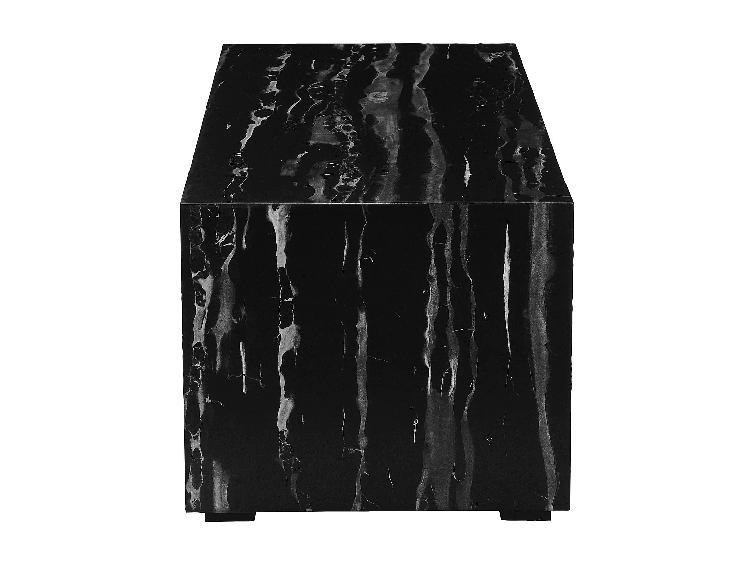 Tavolo d'accento in marmo grigio nero MDF