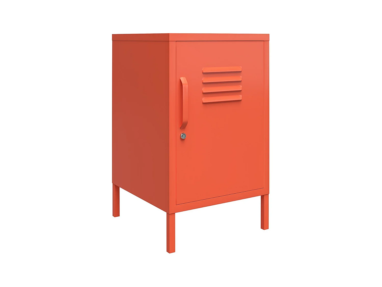 Cache | Table d'appoint revêtement en poudre en métal orange