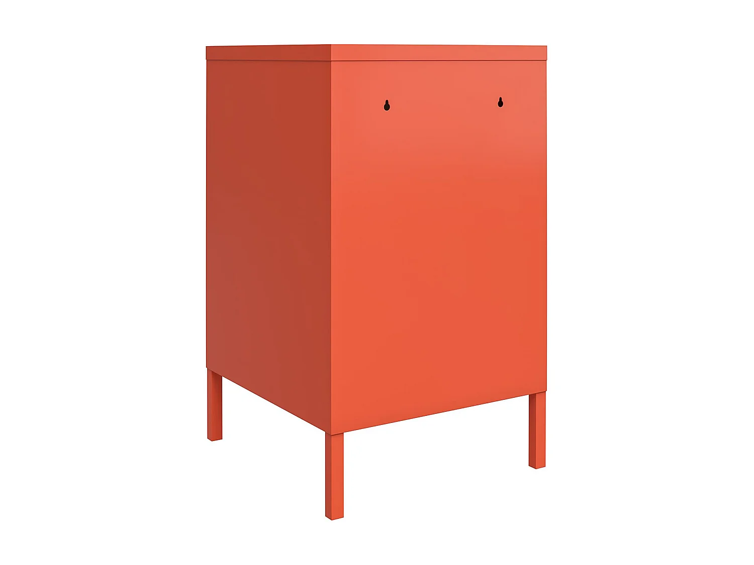 Cache | Table d'appoint revêtement en poudre en métal orange