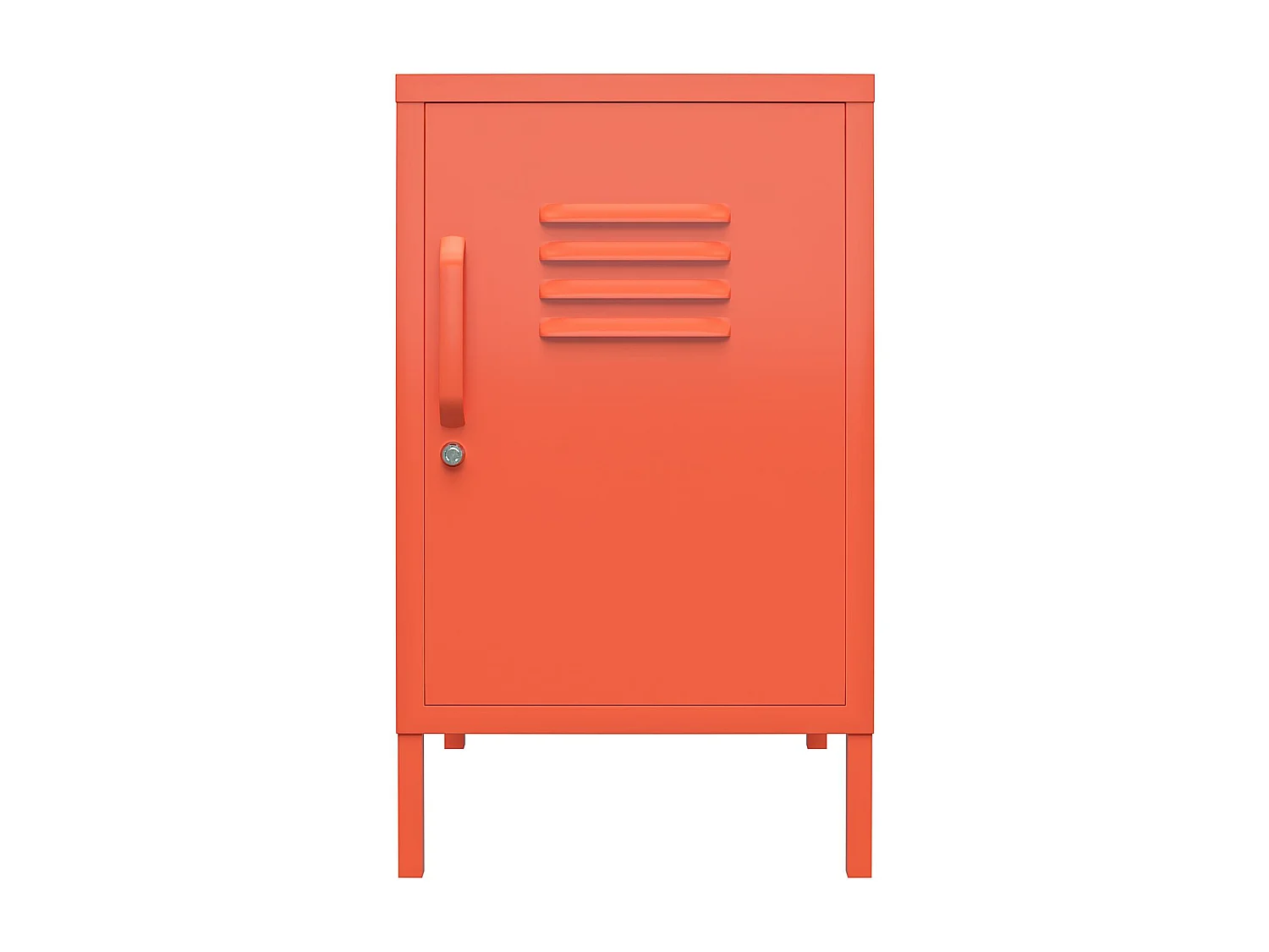 Cache | Table d'appoint revêtement en poudre en métal orange