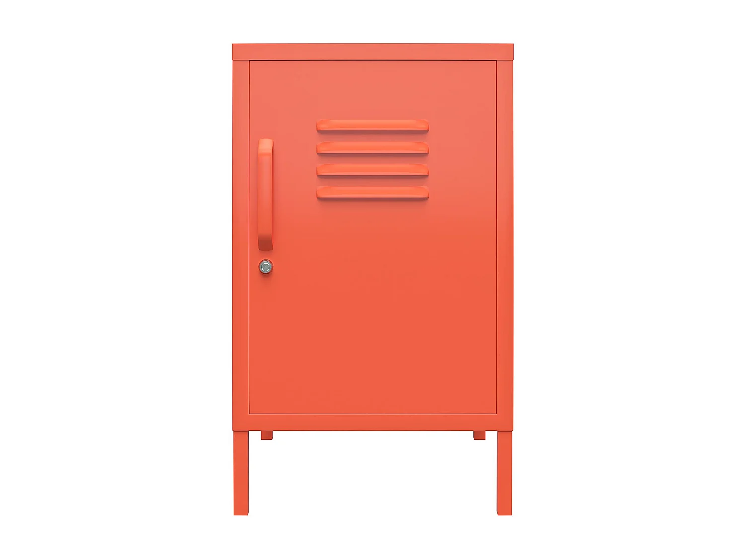 Cache | Table d'appoint revêtement en poudre en métal orange