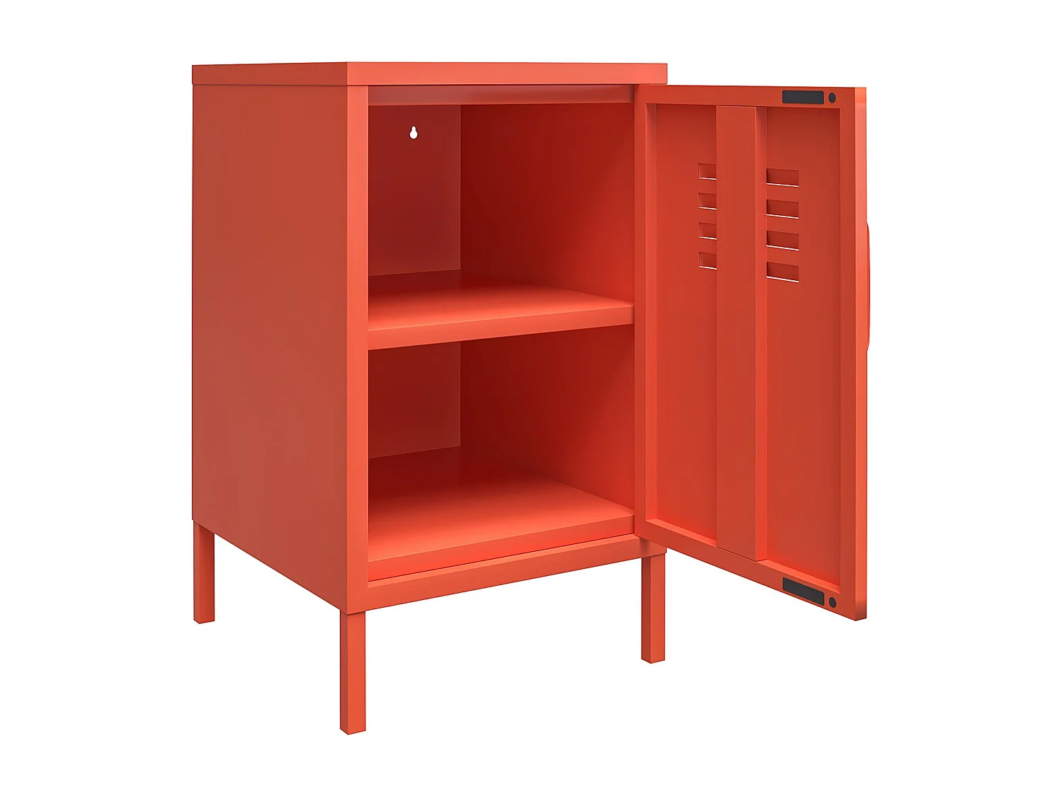 Cache | Table d'appoint revêtement en poudre en métal orange
