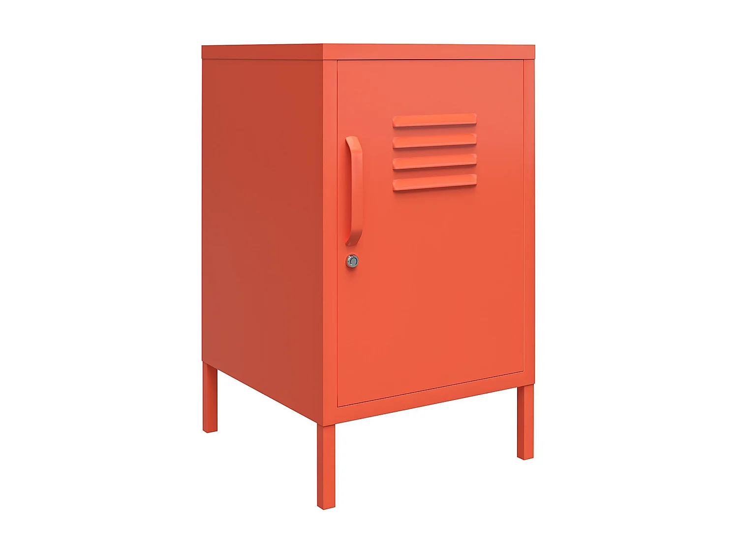 Cache | Table d'appoint revêtement en poudre en métal orange