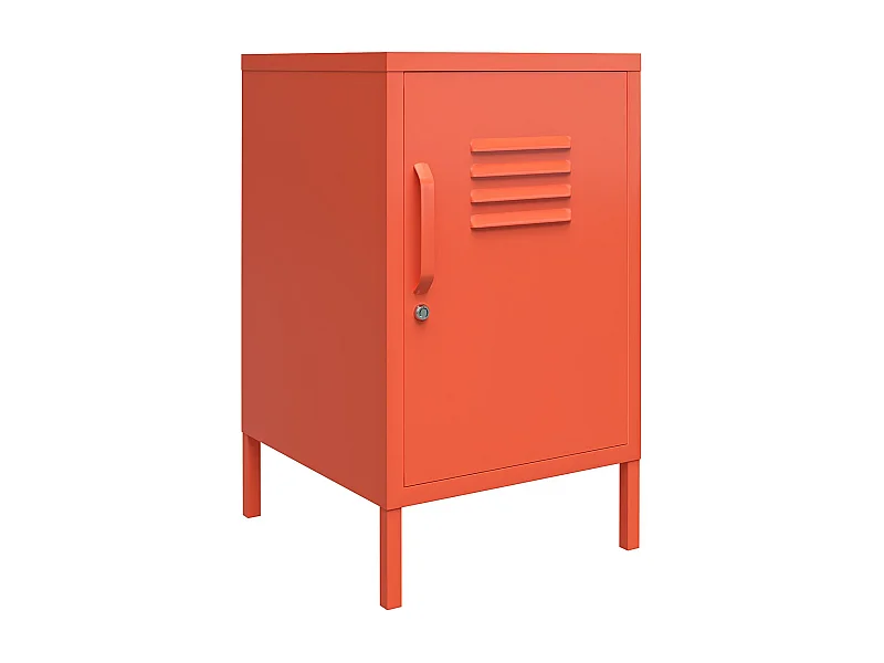 Cache | Table d'appoint revêtement en poudre en métal orange