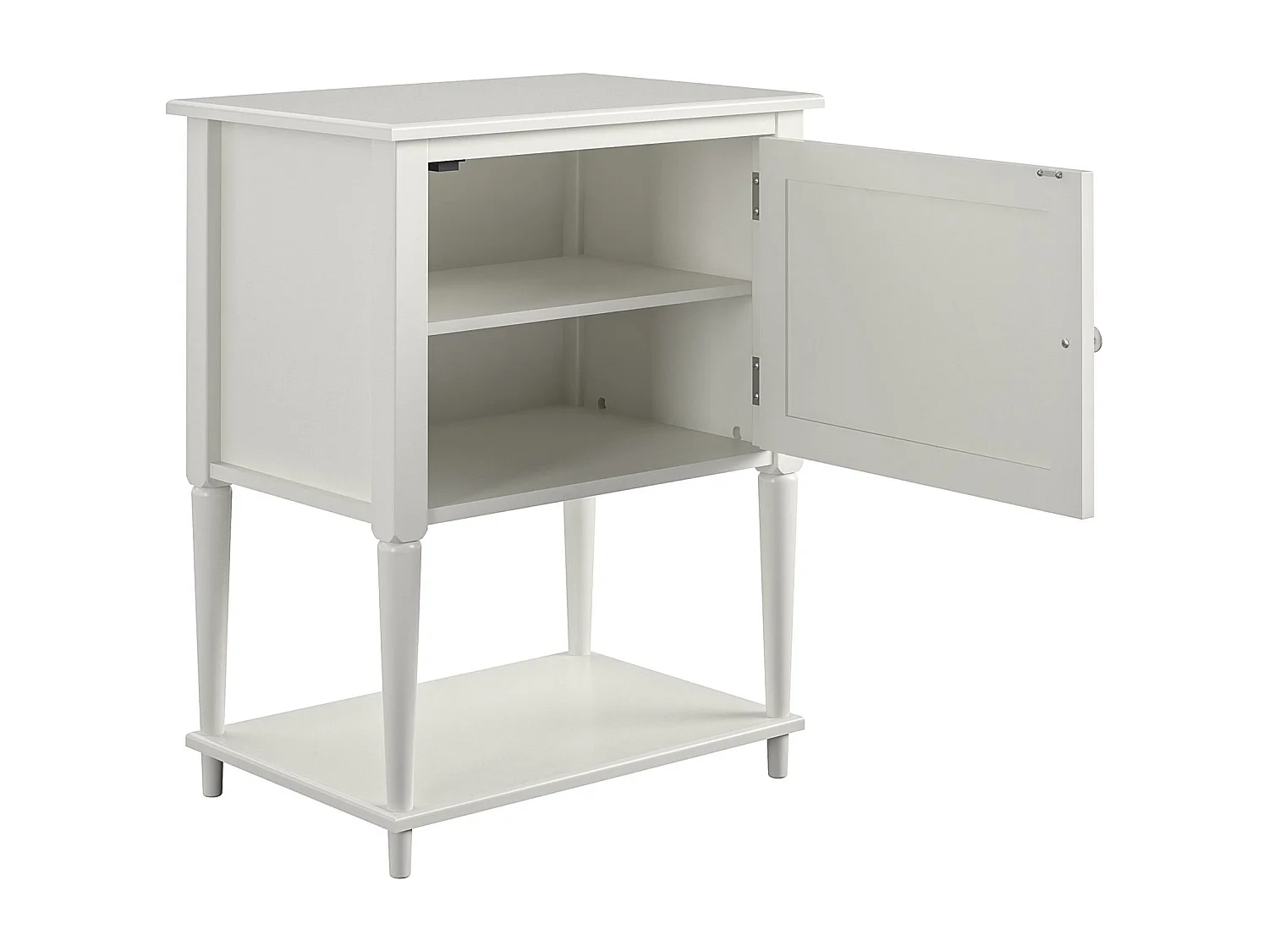 Fairmont | Table d'appoint avec 1 porte en MDF blanc cassé