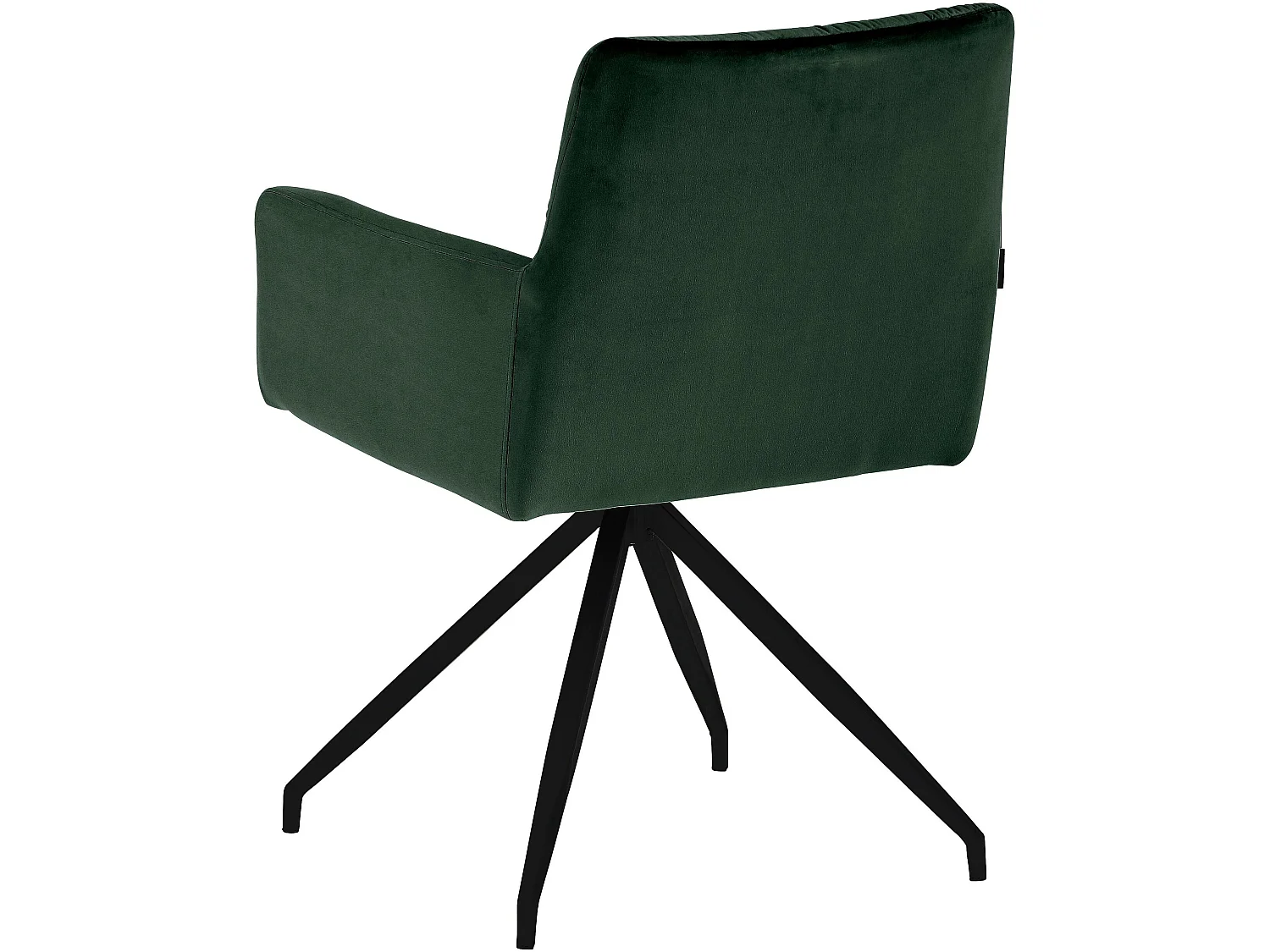 Set di 2 sedie da pranzo imbottite in PU lverde scuro