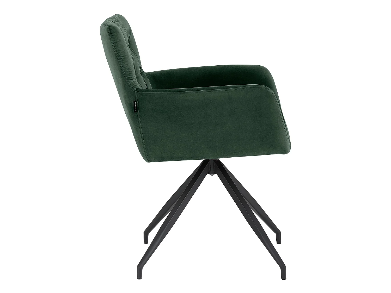 Ashley | Lot de 2 chaises de salle à manger rembourrées en PU vert foncé