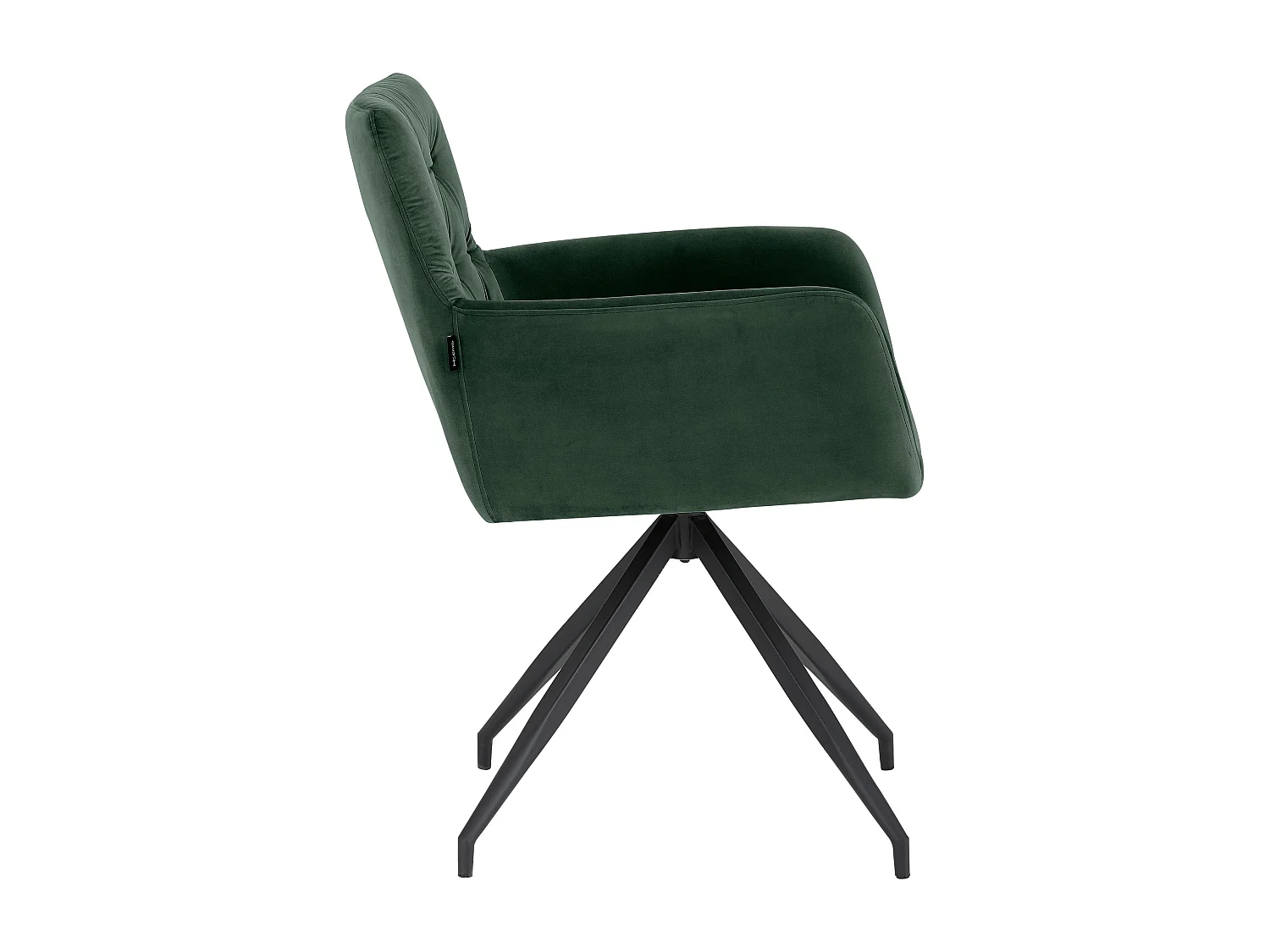 Ashley | Lot de 2 chaises de salle à manger rembourrées en PU vert foncé