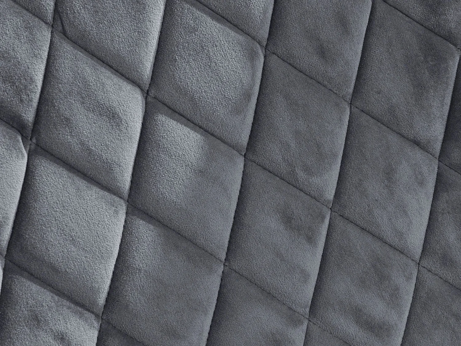 Mia | Lot de 2 chaises de salle à manger rembourrées en velours gris