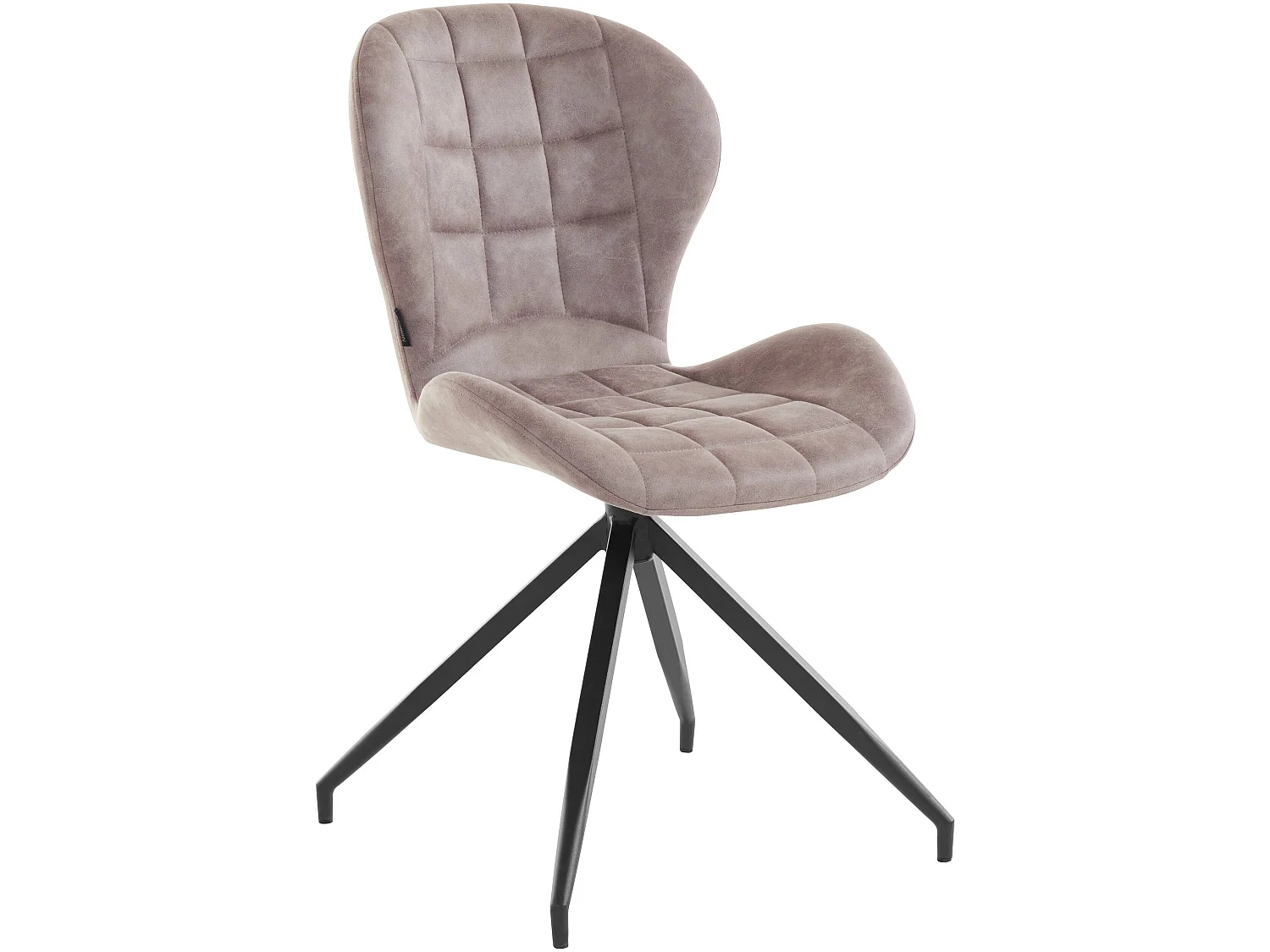 Nova | Lot de 2 chaises de salle à manger rembourrées en microfibre gris