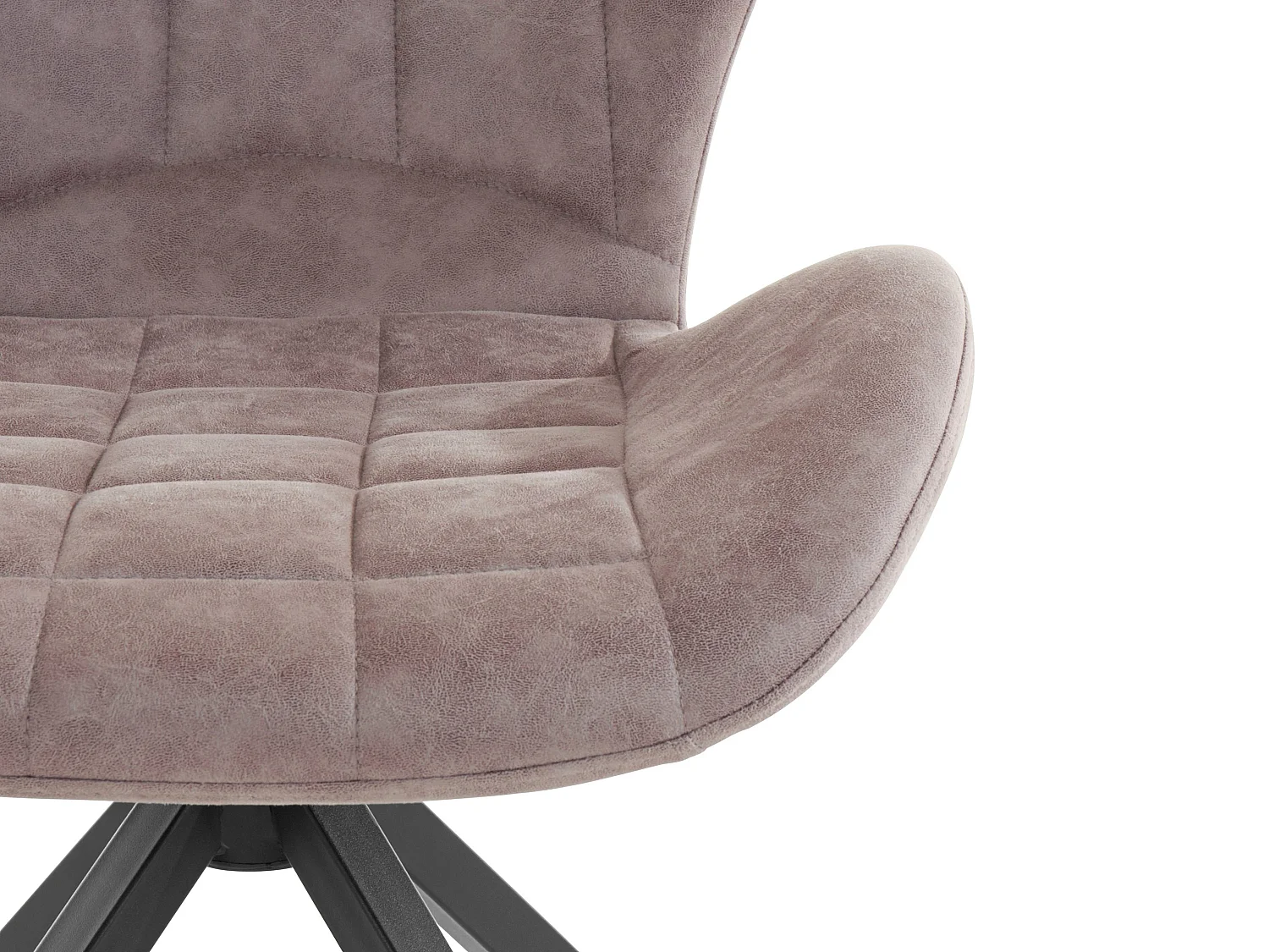 Nova | Lot de 2 chaises de salle à manger rembourrées en microfibre gris