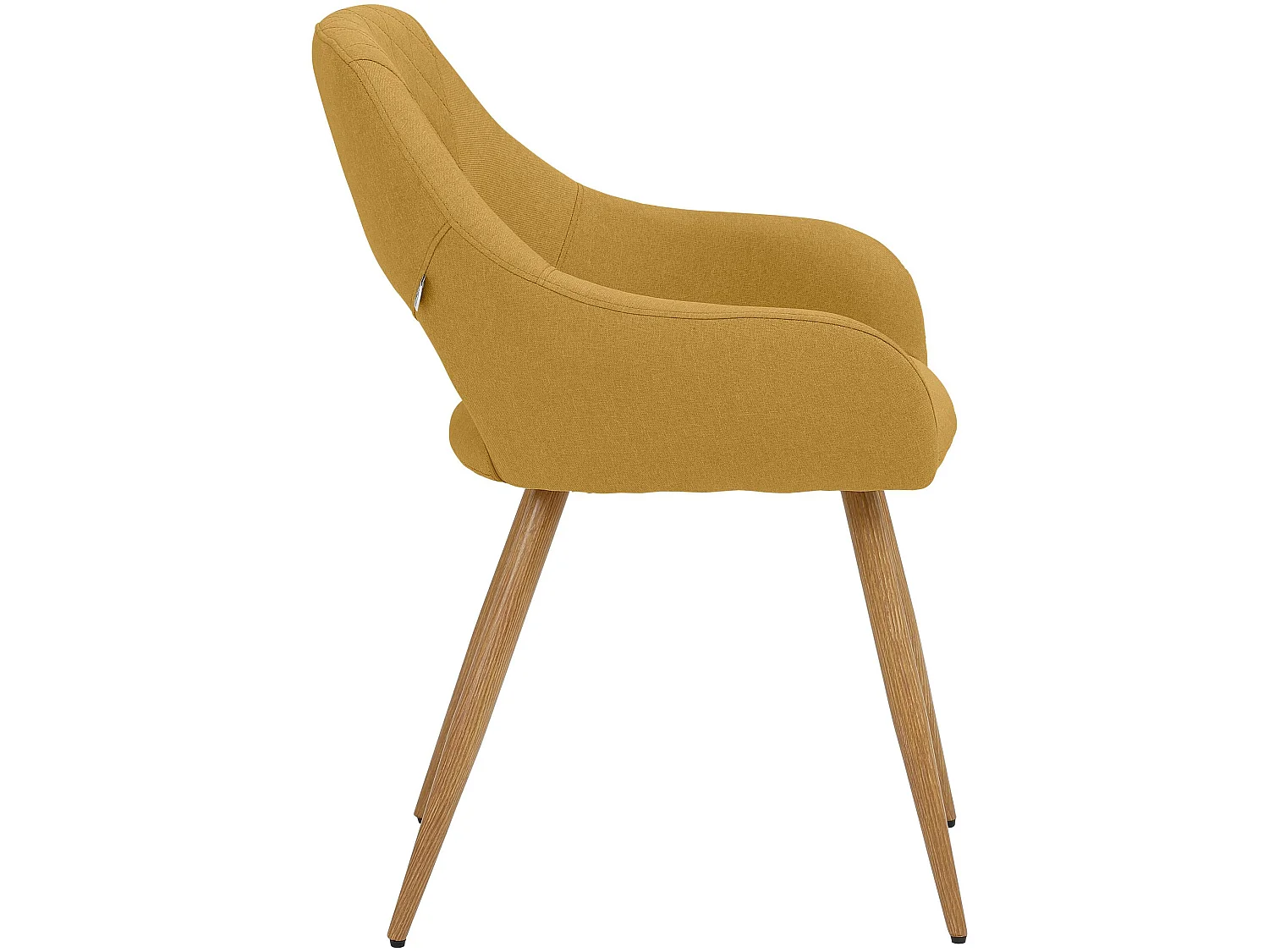 Conjunto de 2 cadeiras de jantar estofadas em veludo rosa escuro