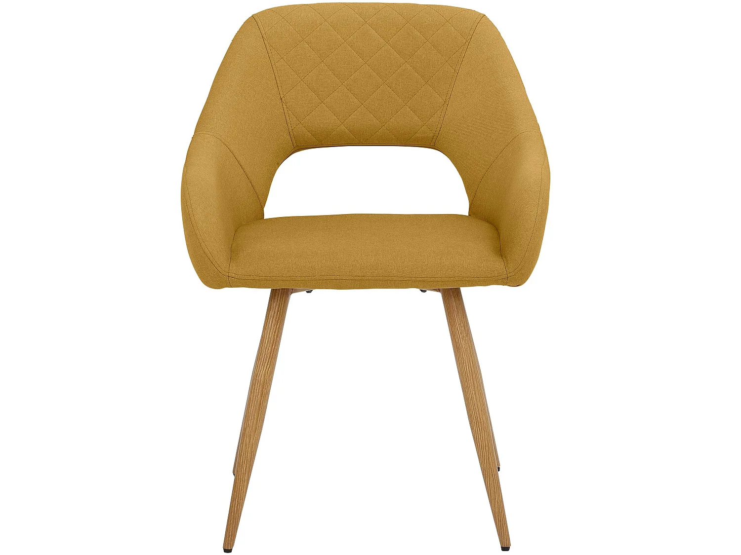 Conjunto de 2 cadeiras de jantar estofadas em veludo rosa escuro