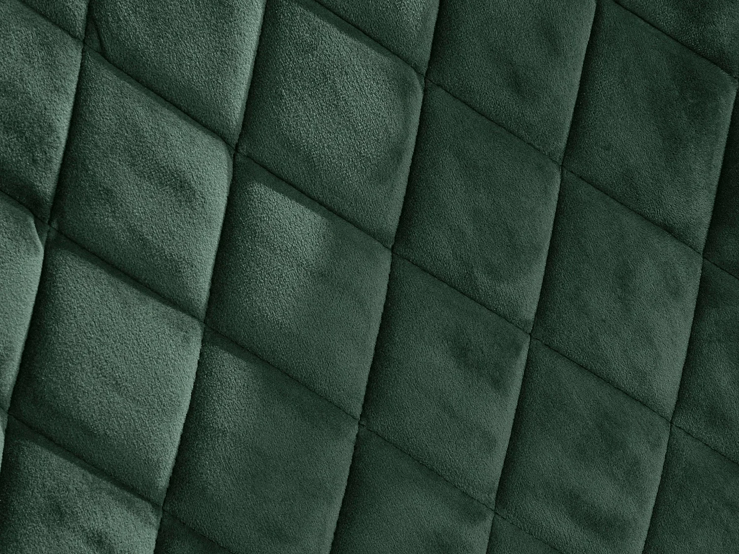 Set di 2 sedie da pranzo imbottite in velluto verde scuro