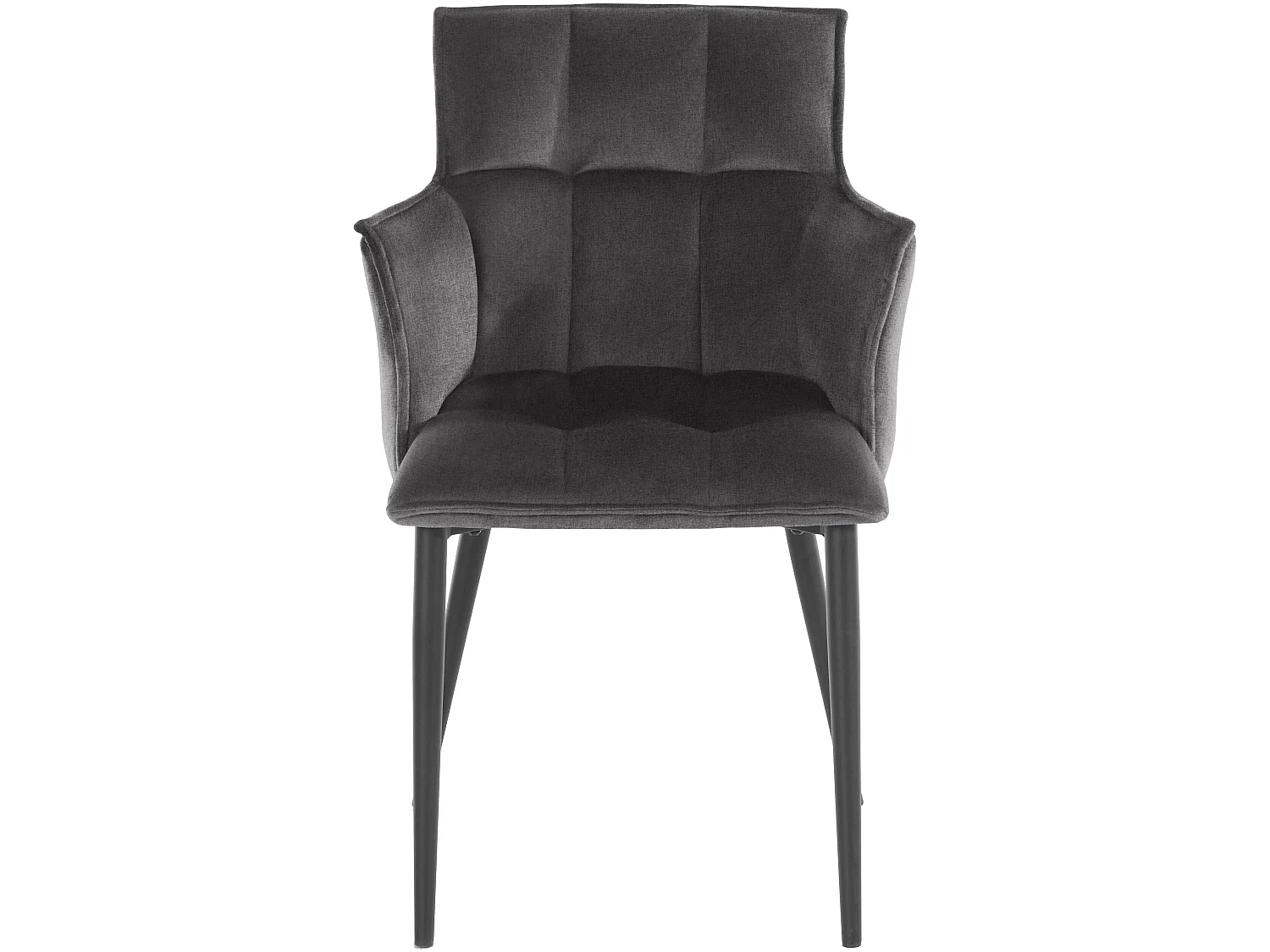 Marcia | Lot de 2 chaises de salle à manger rembourrées en tissu tissé