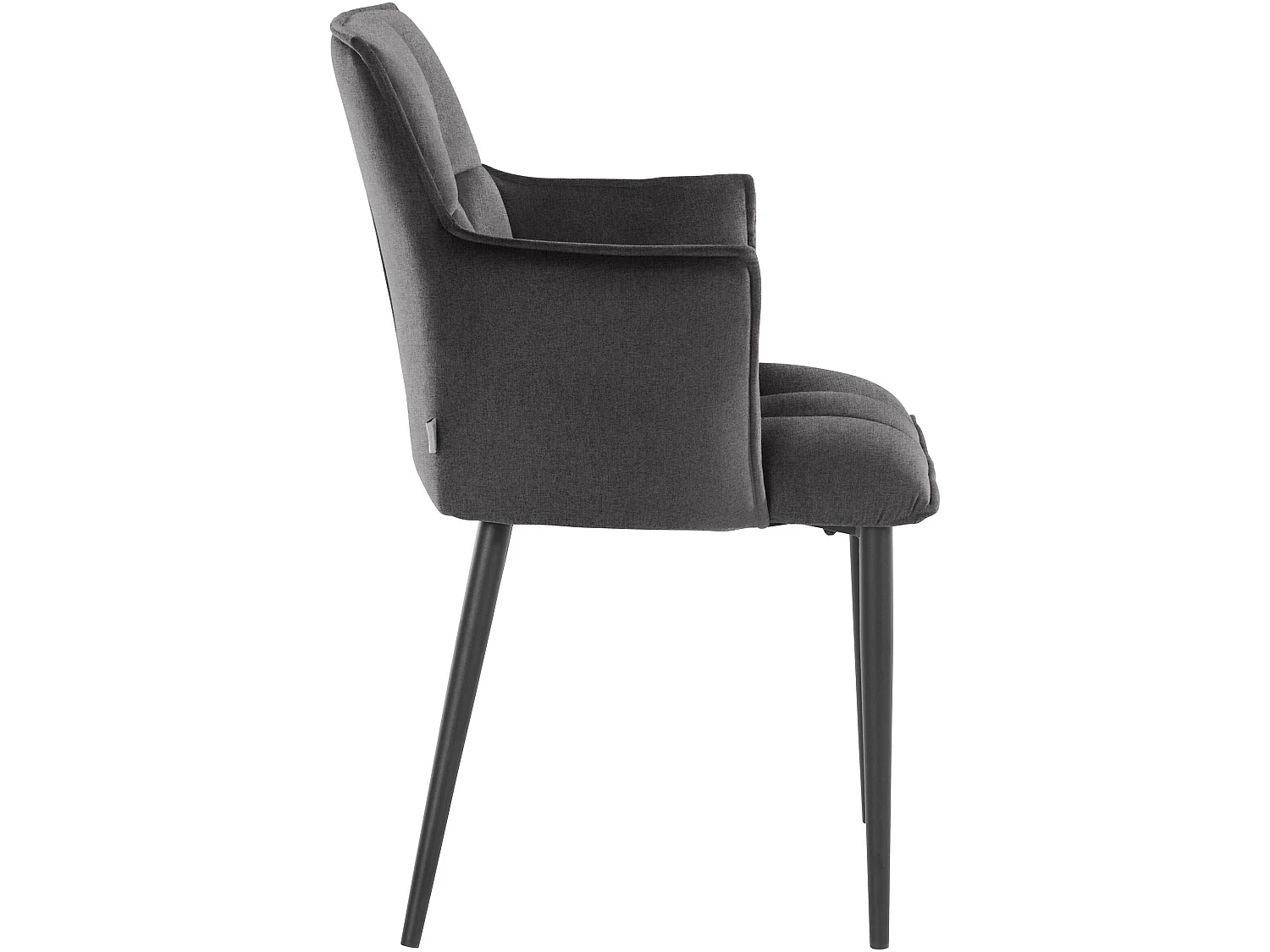 Marcia | Lot de 2 chaises de salle à manger rembourrées en tissu tissé