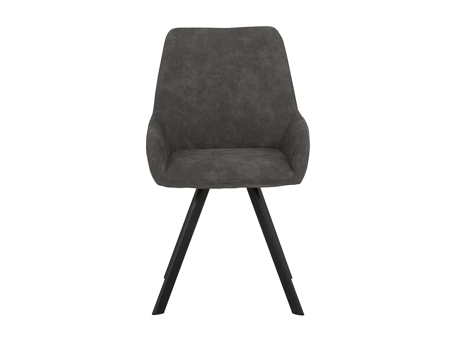 Conjunto de 2 cadeiras de jantar estofadas em cinzento ursinho de peluche