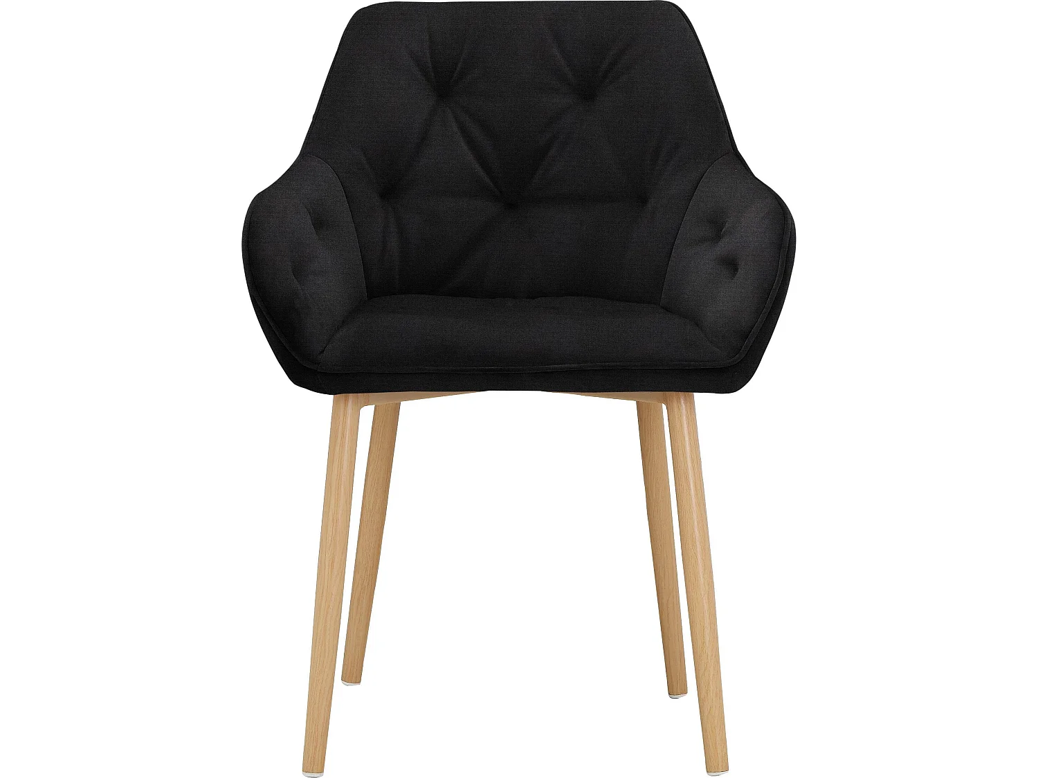 MONTANA | Cadeira de jantar em MDF branco, conjunto de 2