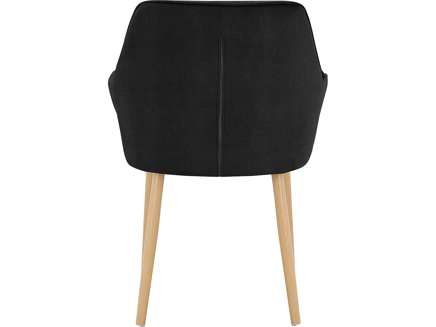 Betty | Lot de 2 chaises de salle à manger rembourrées en velours noir