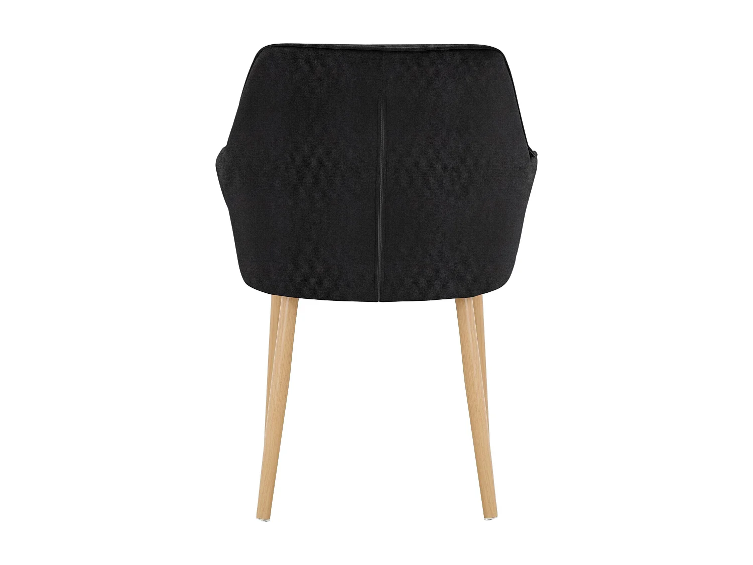 Gepolsterte Esszimmerstühle im 2er-Set aus Samt, schwarz