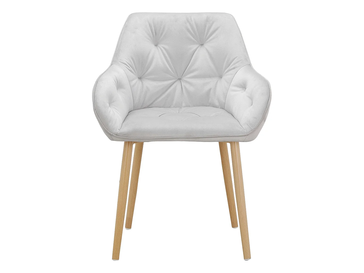 Betty | Lot de 2 chaises de salle à manger rembourrées en velours