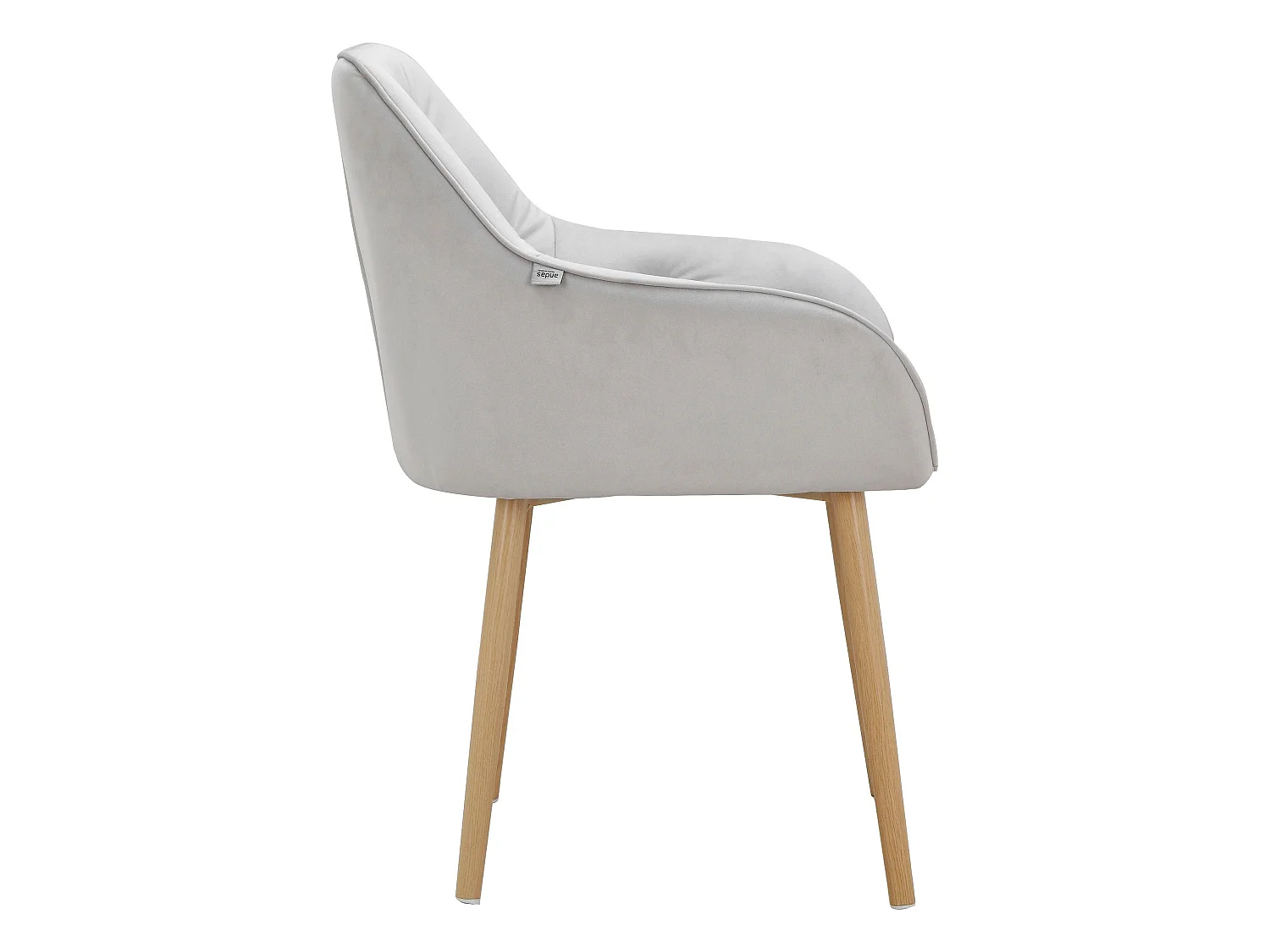Betty | Lot de 2 chaises de salle à manger rembourrées en velours
