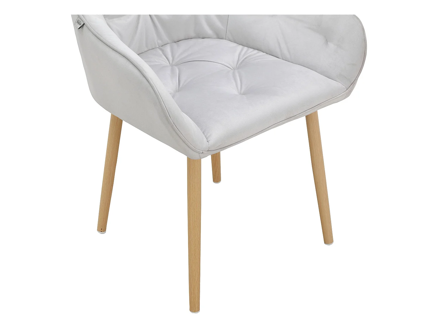 Betty | Lot de 2 chaises de salle à manger rembourrées en velours