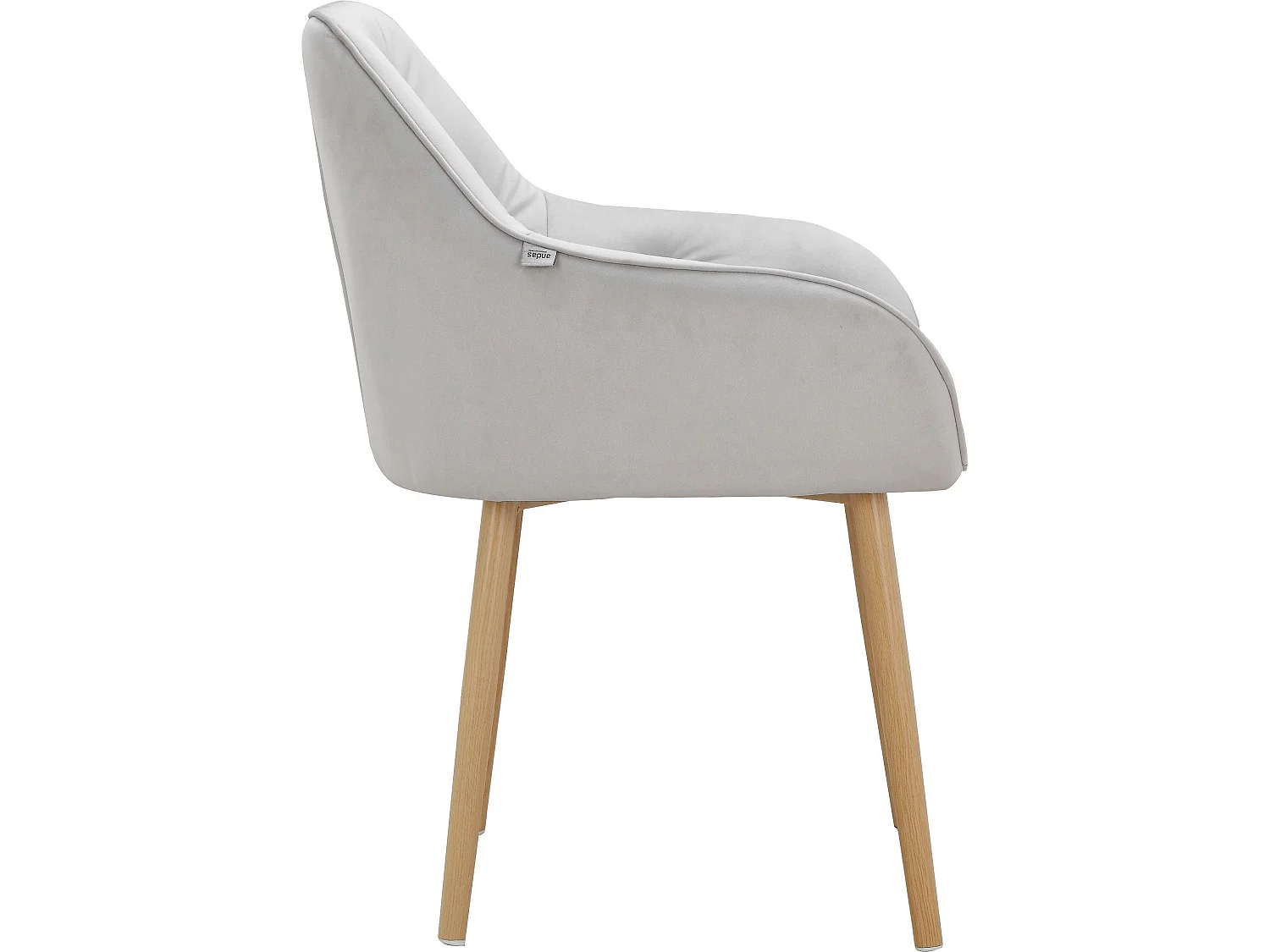 Betty | Lot de 2 chaises de salle à manger rembourrées en velours