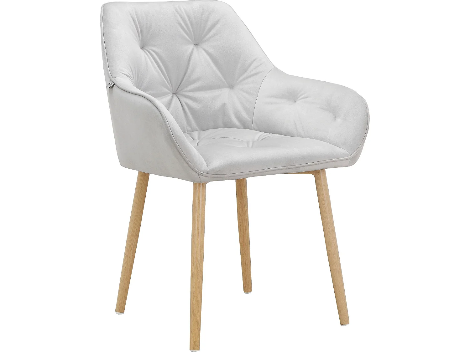 Betty | Lot de 2 chaises de salle à manger rembourrées en velours