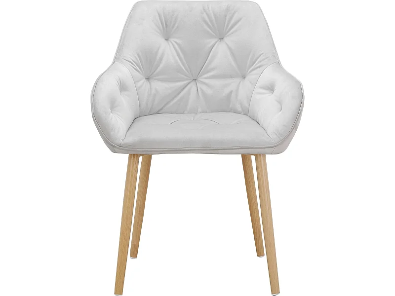 Betty | Lot de 2 chaises de salle à manger rembourrées en velours