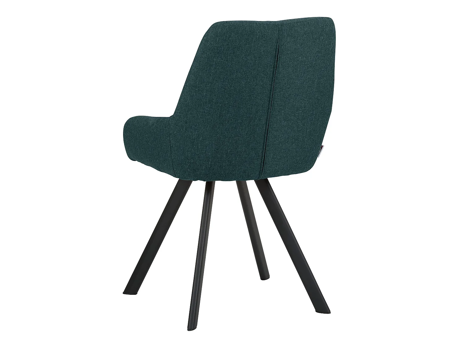 Sandra | Lot de 2 chaises de salle à manger rembourrées en tissu vert foncé