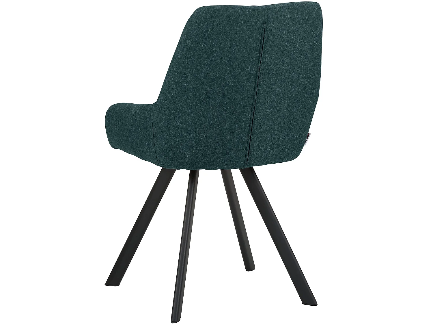 Sandra | Lot de 2 chaises de salle à manger rembourrées en tissu vert foncé
