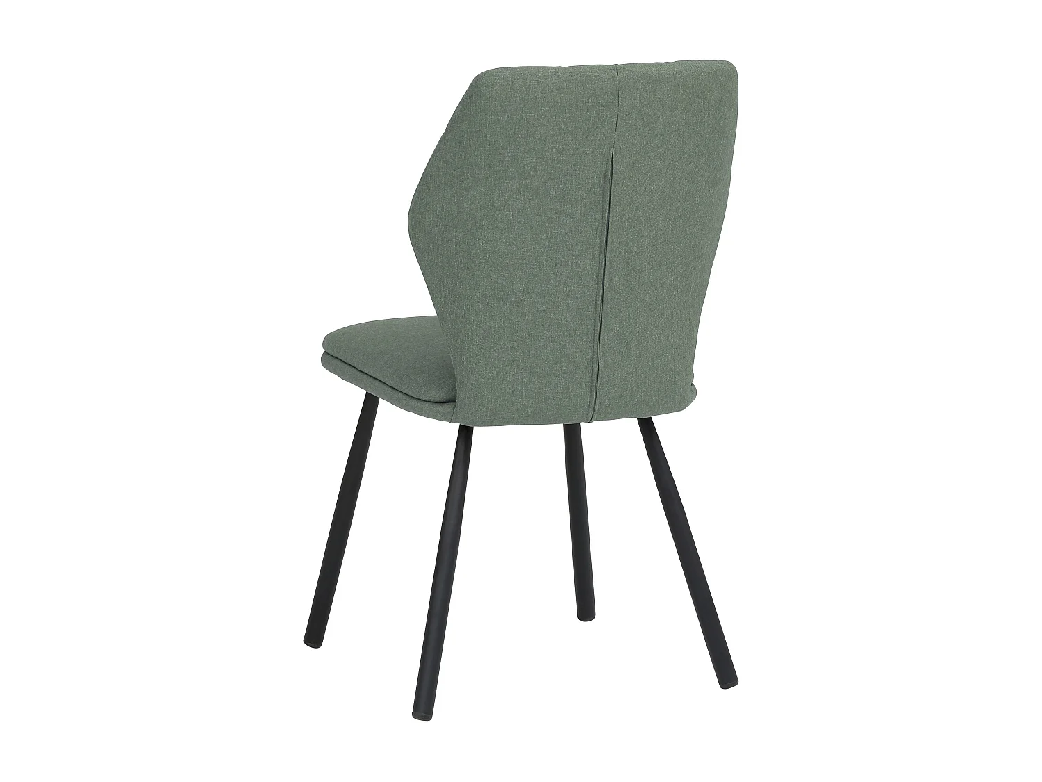 Jessica | Lot de 2 chaises de salle à manger rembourrées en tissu tissé